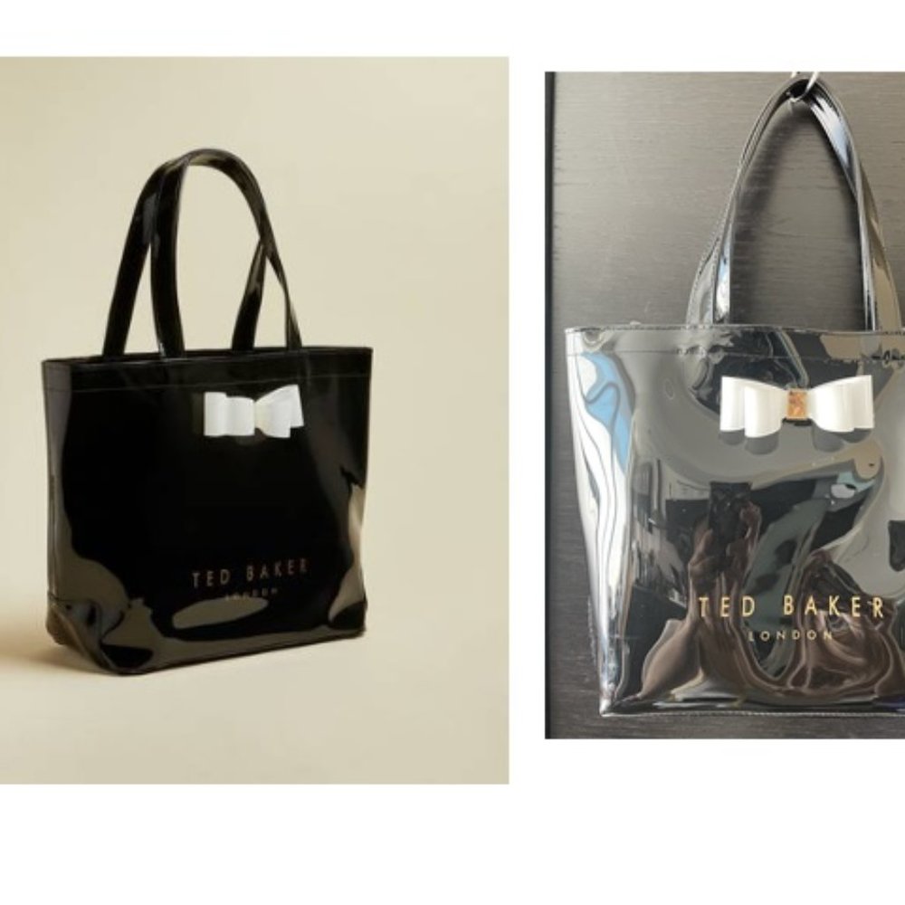 not for sale Ted Baker Black Solid and bow Small Plastic Tote